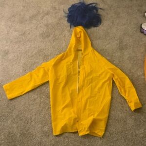 Coraline jacket with blue wig